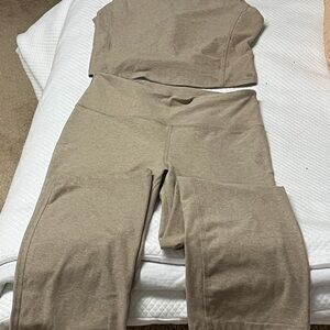 Danskin Beige Activewear Set